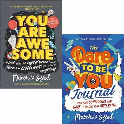 Matthew Syed 2 Books Collection Set You Are AwesomeDare To Be You Journal NEW • $27.49