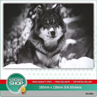 £2.15 • Buy Blue Eyed Husky Self Adhesive Vinyl Stickers Car Van Truck Taxi Lorry