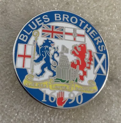 £4.99 • Buy Very Rare Collectable Chelsea Glasgow Rangers & Linfield Supporter Enamel Badge