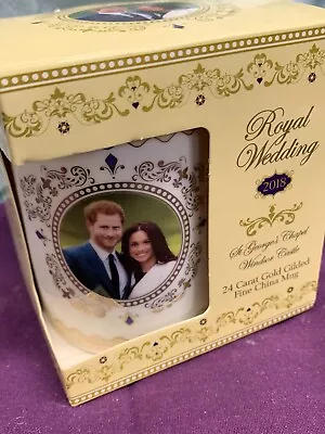 Prince Harry & Meghan Markle Royal Wedding Commemorative Tea Mug NIB • $8.99