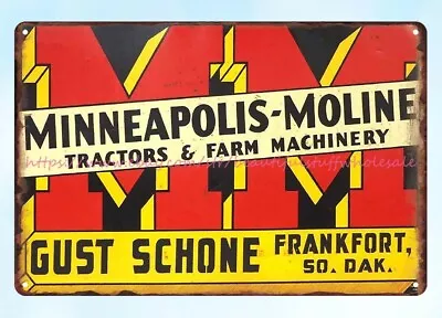 Vintage Kitchen Office Signs Minneapolis Moline Metal Tin Sign • $18.89