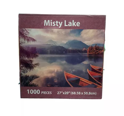 Puzzle Mate Landscape 1000 Piece Jigsaw Puzzle - Misty Lake  27  X 20  • $25.70