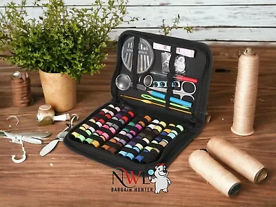 128pcs Sewing Kits DIY Multi-Function Box Set Thread Stitches Knitting Needles • £9.99