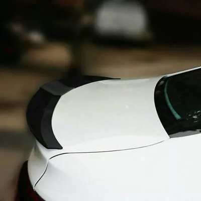 $28.20 • Buy Universal Rear Trunk Spoiler Lip Wing Painted Black Adjustable For Car Sedan