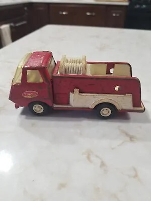 Vintage Metal And Plastic Tonka Fire Truck Toy 5.75  Long Pressed Metal  • $14.95