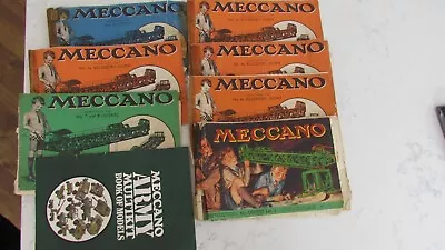 8 Vintage Meccano Instruction Catalogues/sheets . • £7.99