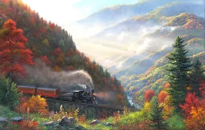 SunsOut Great Smoky Mountain Railroad 500 Piece Jigsaw Puzzle By Mark Keathley • $17.24