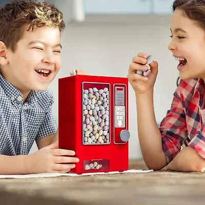 New Candy Vending Machine Retro Sweets Dispenser Gumball Kid Gift Red Jelly Bean • £9.90