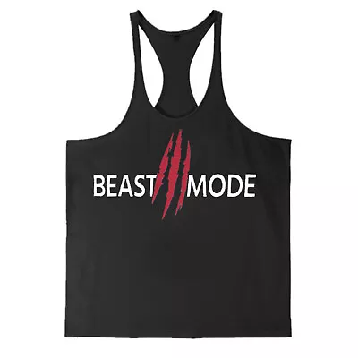 Men's Y-Back Tank Top Gym Workout Muscle T-Shirts Bodybuilding Sleeveless Shirts • $9.55