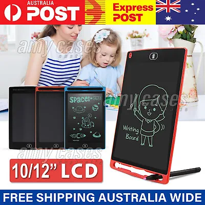 $14.55 • Buy 10 / 12  LCD Writing Tablet Drawing Board Colorful Doodle Handwriting Pad MEL
