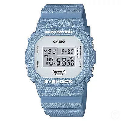 Casio G-Shock Denim Pattern Light Blue Limited Edition Watch GShock DW-5600DC-2  • $161.10