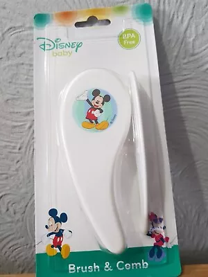 Baby Brush Comb Set  Soft Gentle For Baby Disney Mickey MOUSE Gift Idea • £5