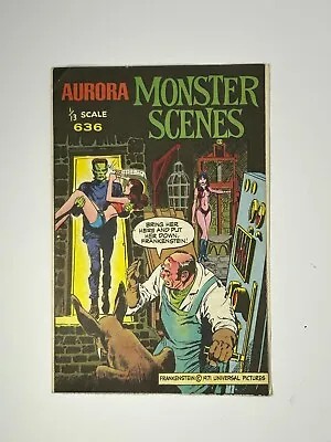 1971 AURORA MONSTER SCENES *BOOK ONLY*636 FRANKENSTEIN Vampirella SHIPS FREE! • $30