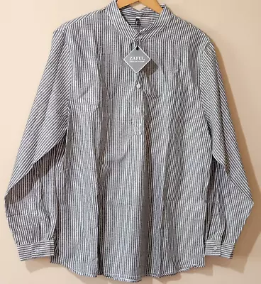 $16.80 • Buy NWT! Zaful Forever Young Striped Madarin Henley Collar Women's 3XL #p87-11