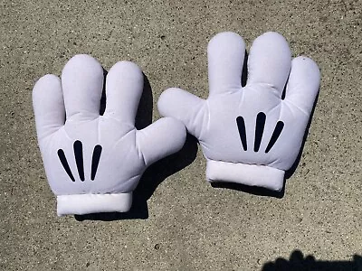 Disney Parks Mickey Mouse Plush Gloves Costume Hands Set • $13