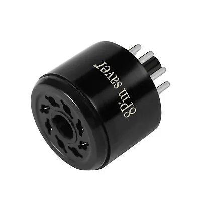 8Pin Octal Socket Saver EL34 KT88 6550 6SN7 6L6 6CA7 5U4G 5Z3 274B 6F8G Black • £10.37