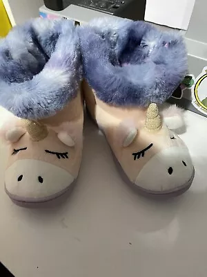 Girls Unicorn Slippers Size 12 - New Without Tags  • $6