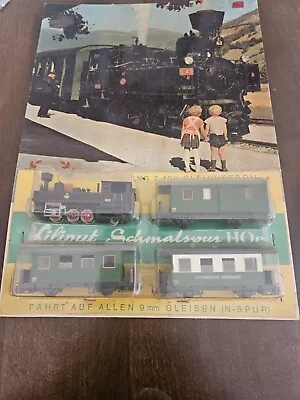  Vintage German Liliput Ww2 Narrow Gauge HOe Train Set *NEW*  L@@k • $56