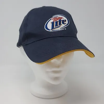 Miller Lite Beer Navy One Size Adjustable  Baseball Cap Hat • $9.99