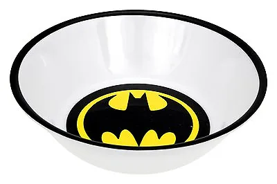 Batman 4pc. Warner Bros DC Comics Bat Logo Signal Soup Cereal Melamine Kid Bowls • £14.47