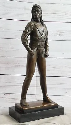 Michael Jackson Iconic Pose Bronze Figurine - Aldo Vitaleh`s Masterpiece Artwork • $279.65