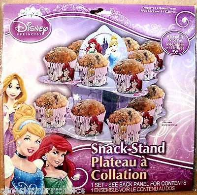 Disney Princesscinderellaarielbelle Snack Two Tier Stand Party Favors-new! • $5.99