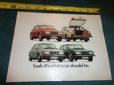 1975 Saab Sales Brochure / Folder / Original Dealer Item • $12.50