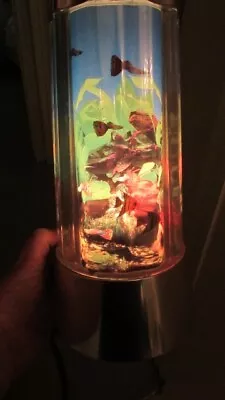Vintage Fish Aquarium Lamp Night Light Rotating • $54.99