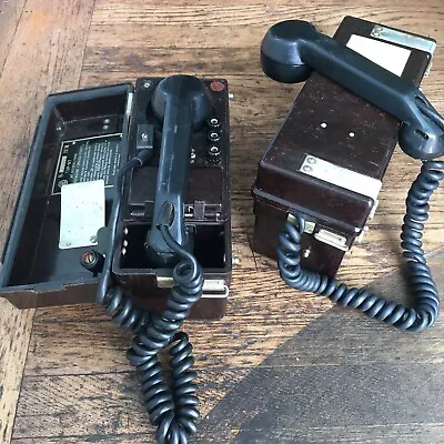 2 Vintage Soviet USSR (bulgarian) Military Field Telephones TAP-67 Army PHONES • $110