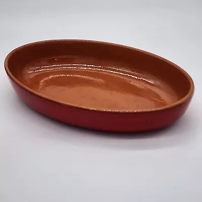 Vulcania Italian Pottery Red Oval Casserole • $25