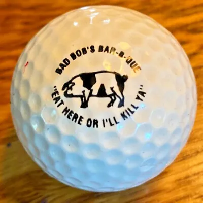 VINTAGE Logo Golf Ball..  BAD BOB'S BAR-B-QUE  / MURRAY KY.   1980s RAM • $22.01