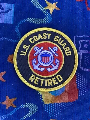 US Coast Guard Retired Cloth Patch USA Iron On Sew On • $4