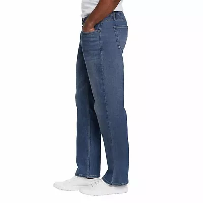 Eddie Bauer Men's Jeans Straight Fit 5-Pocket Style Blue Dark Blue Colors NEW • $27.99