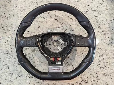 2005-2009 Vw Mk5 Gti Gli R32 Leather Steering Wheel Flat Bottom Paddle Shift • $150