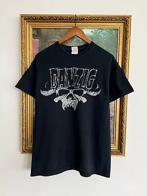 Vintage 2000s Danzig Heavy Metal Band Black T-shirt Sz M • $50