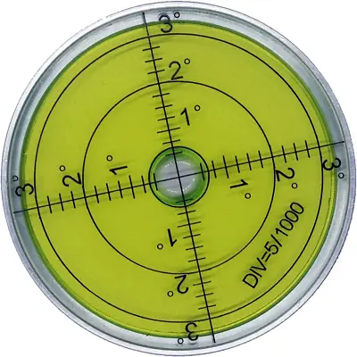 Aluminium High Precision Horizontal Leveler Bubble Level Tool Circle Round 2.4 I • $21.25