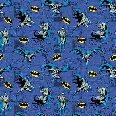 Batman - Comics Blue - Fabric Material • £7
