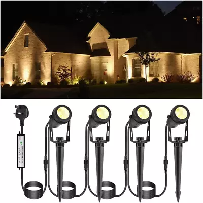 GreenClick Garden Spike Lights Extendable Garden Lights Mains Powered 12V Low • £57.52