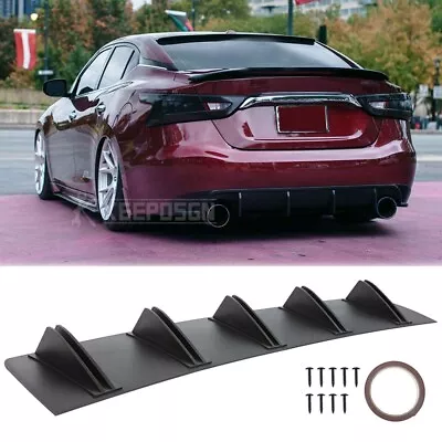 $45.11 • Buy Rear Bumper Diffuser Shark 5 Fins Spoiler Lip Splitter For Nissan Maxima Touring
