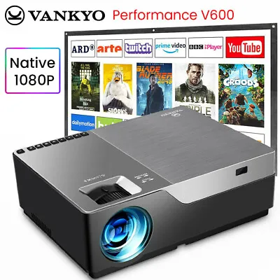 $84.99 • Buy VANKYO Performance V600 Native 1080P LED Projector 300  Display Home Theater AU