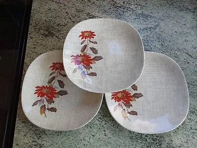 Set Of 3 Vintage J & G Meakin Flamenco Salad Plates 7.75 Inch • £14.99