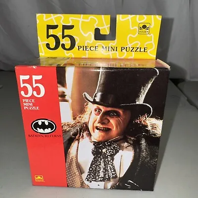 Penguin Batman Returns Movie 1992 Mini Puzzle 55 Pieces Sealed • $4.99