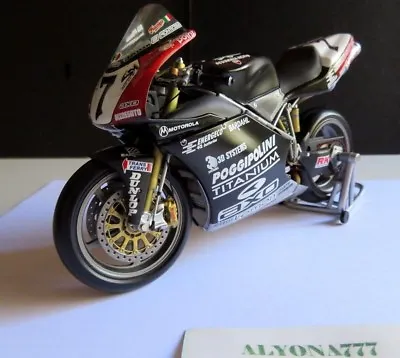 MINICHAMPS 1/12 DUCATI 998R Pierfrancesco Chili 2002 Imola WSB Moto Diecast Bike • $179.90