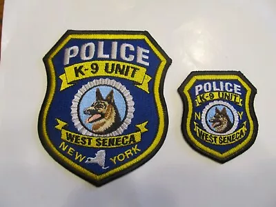 New York West Seneca Police K-9 Unit Patch Set • $6.50