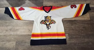 90Vintage CCM NHL Florida Panthers #34 Vanbiesbrouck Jersey Men's Small • $10.99