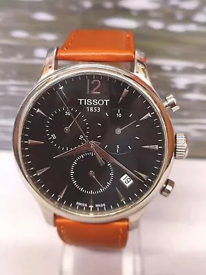 Tissot Chronograph Quartz Black Dial T063617a Swiss Men's Full Working Vintage • $269.10