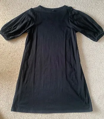 $17.58 • Buy Uniqlo S Black Balloon Sleeve Dress