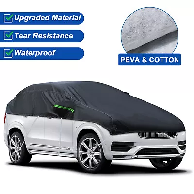 Half Car Cover PEVA+Cotton Windshield Snow Ice Cover For Toyota Camry Corolla • $32.99