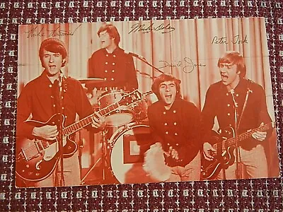 Vintage Monkees Official Fan Club Correspondence Of Signed Post Card  Photo Of T • $24.95