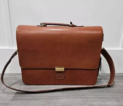 Vintage Terrida Tangaroa Briefcase Laptop Carrier Italian Leather New Old Stock • $385